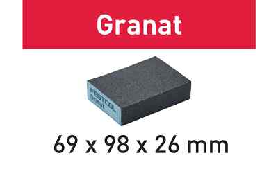 Festool Schleifblock Granat 69x98x26 GR/6 Körnung P36 - P220
