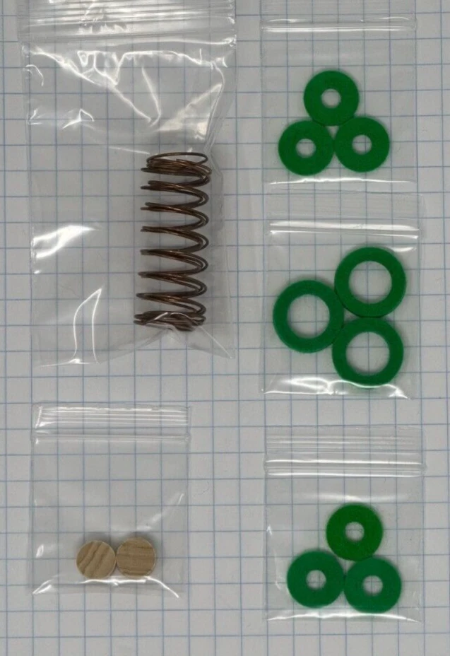 Corneta/trompeta Buescher, kit de reparación de válvulas, sin guías de válvulas Foto 2 de 3