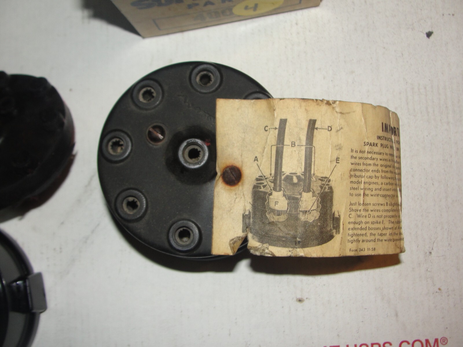 3 Mallory 4004 Vintage Distributor Cap V8 eBay