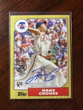 2022 Topps Series 2 Hans Crouse 1987 35th Anniversary Autograph Auto Phillies