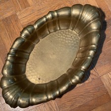 Gekaico Art Deco Schale Messing Hammerschlag Dekor Original Handarbeit Alt Antik