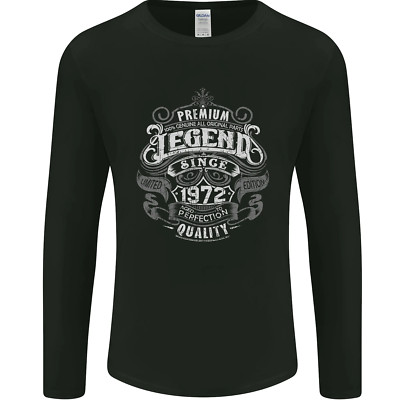 Premium Legend 53rd Geburtstag 1972 Herren Langärmelig Maglietta