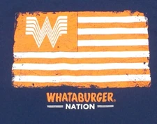 Whataburger Employee Uniform T-shirt, Wataburger Nation, Mens Size Medium