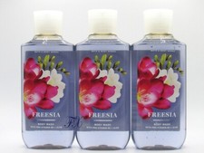 BATH  BODY WORKS FREESIA BODY WASH 10 OZ LOT OF 3 PCS 