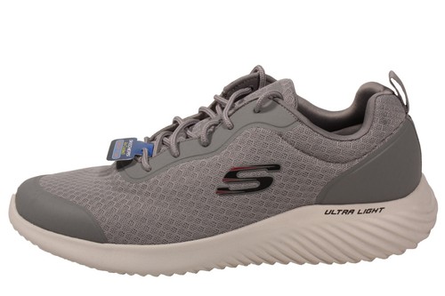 Skechers Sport Bounder - Voltis Mens Sneaker Gray US Size 11.5 - Picture 2 of 3