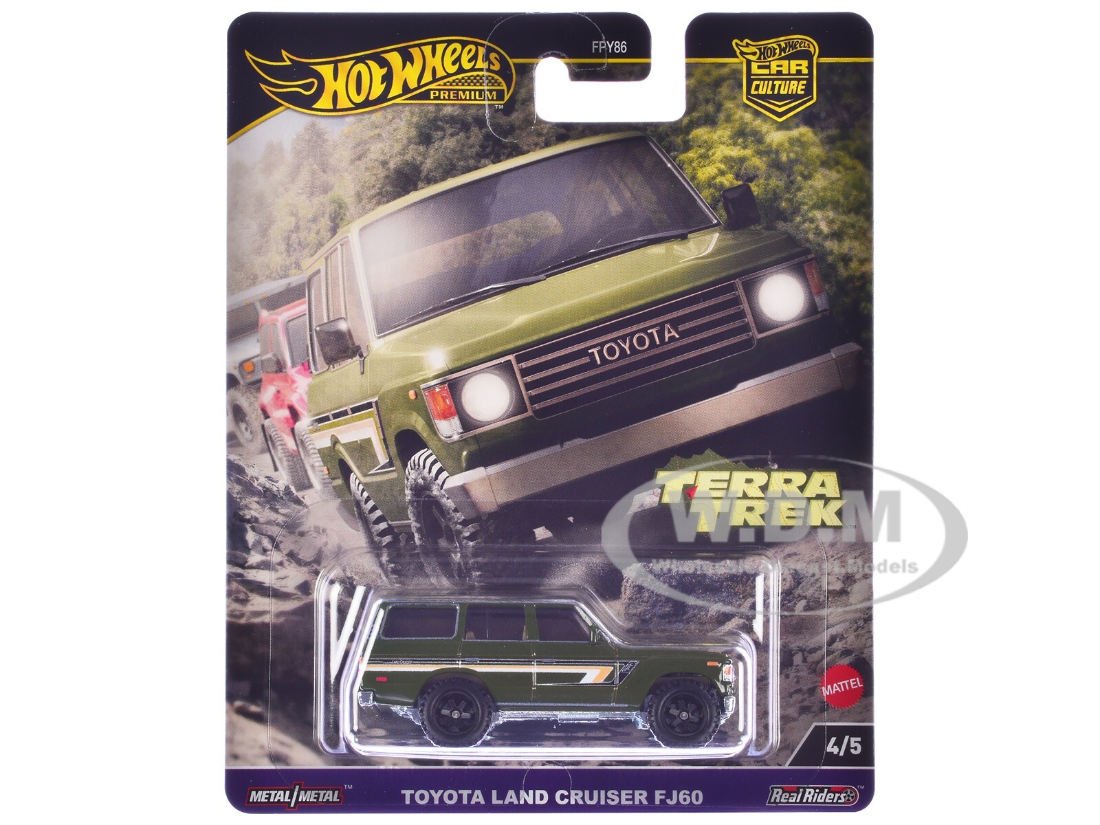 TOYOTA LAND CRUISER FJ60 GREEN DIECAST MODEL CAR BY HOT WHEELS HRV88 3190₽