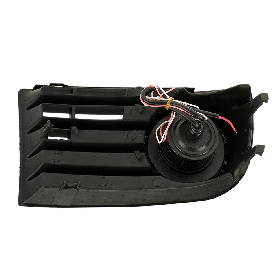 White Halo Ring Fog Light Grille L&R For VW Golf Mk5 Rabbit 06-09 - Image 2 of 4