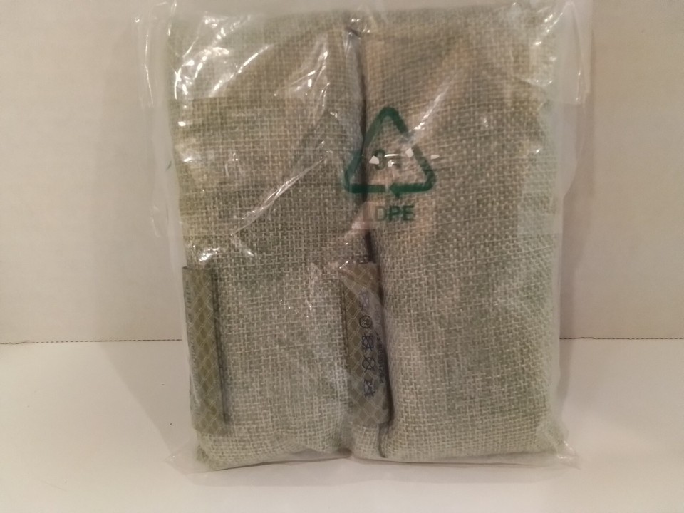 Norwex Air Freshener Gray Button Satchel Bag 5" x 7” eBay