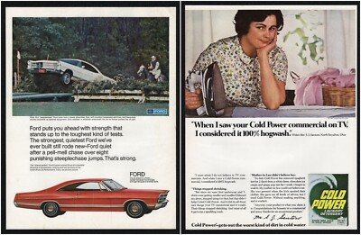 1967 Ford Steeplechase Strongest Almost Perfect/  Cold Power TV Hogwash Print Ad