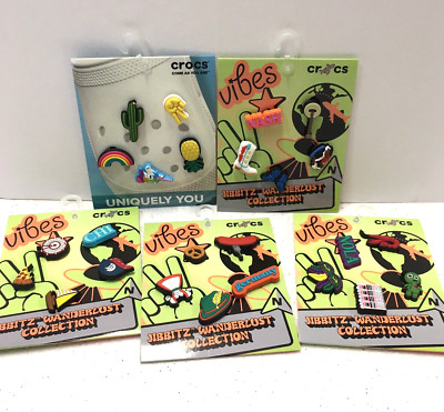 Crocs Jibbitz Wanderlust Collection Charms Mix Lot Nashville Germany Unicorn NEW