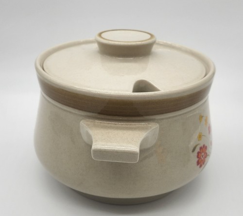 Sopera grande Montgomery Ward gres fiesta MCM flores años 70 - Imagen 4 de 6