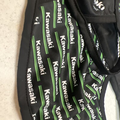 【あき】4本セット 1-3 PK Of Kawasaki OEM Face Masks Black Logo & Print PN #K001-4088