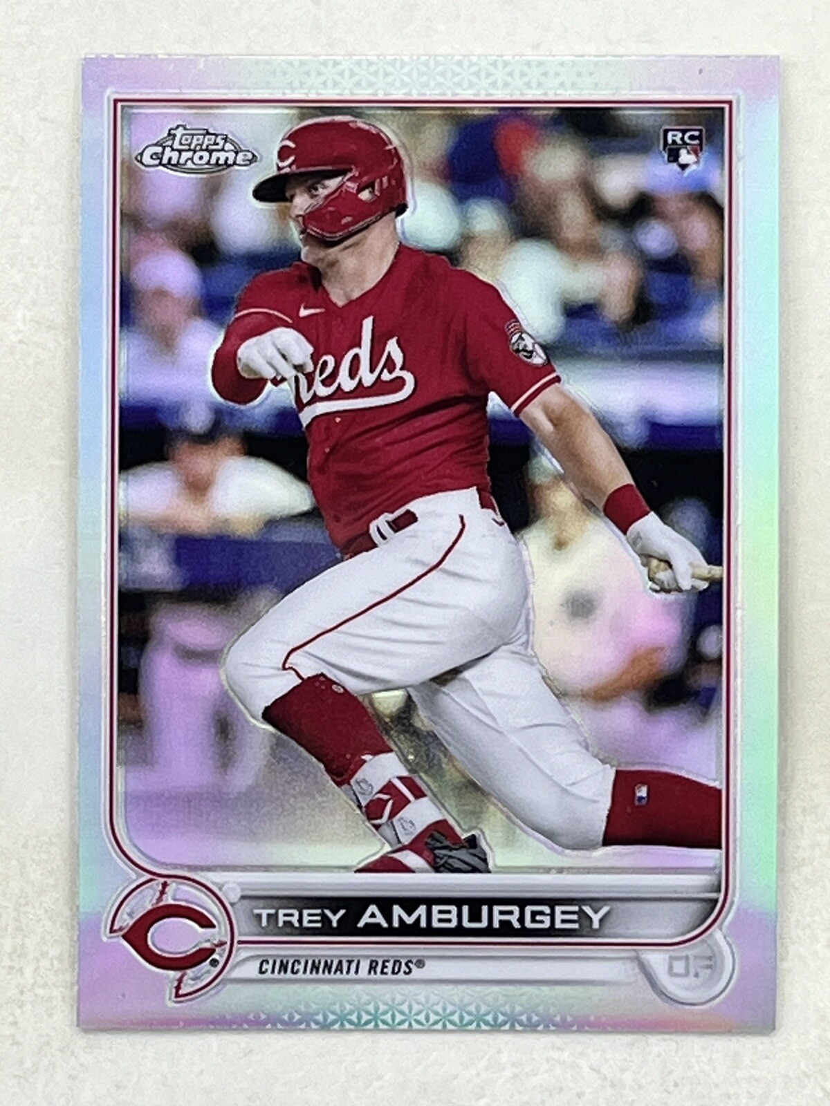 Trey Amburgey 2022 Topps Chrome Refractor RC #61 Sports MLB Reds Trading Card