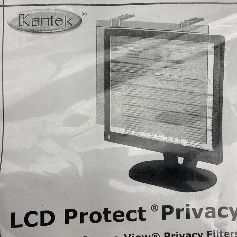 Kantek LCD Protect Privacy Antiglare Deluxe Filter 15” 17-18.1” 19-20'Frameless - Image 2 of 4
