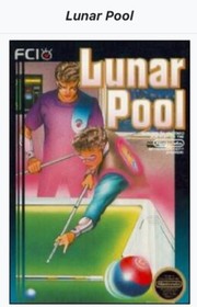 Nintendo NES Lunar Pool juego de colecci&oacute;n original raro oop deporte videojuego espacio