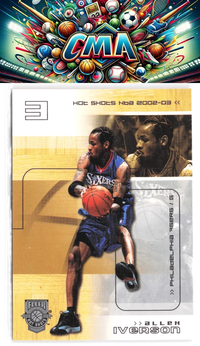 Fleer Allen Iverson Basketball 2002-03 Season Sports Trading Cards