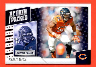 Khalil Mack Insert 2020 Rookies and Stars Action Packed #7 Football Card