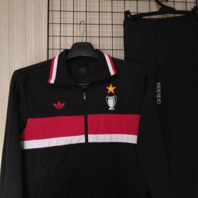 90”adidas AC.MILAN Mediolanum 上下スーツセット3L 1990/1991 milan adidas mediolanum tracksuit