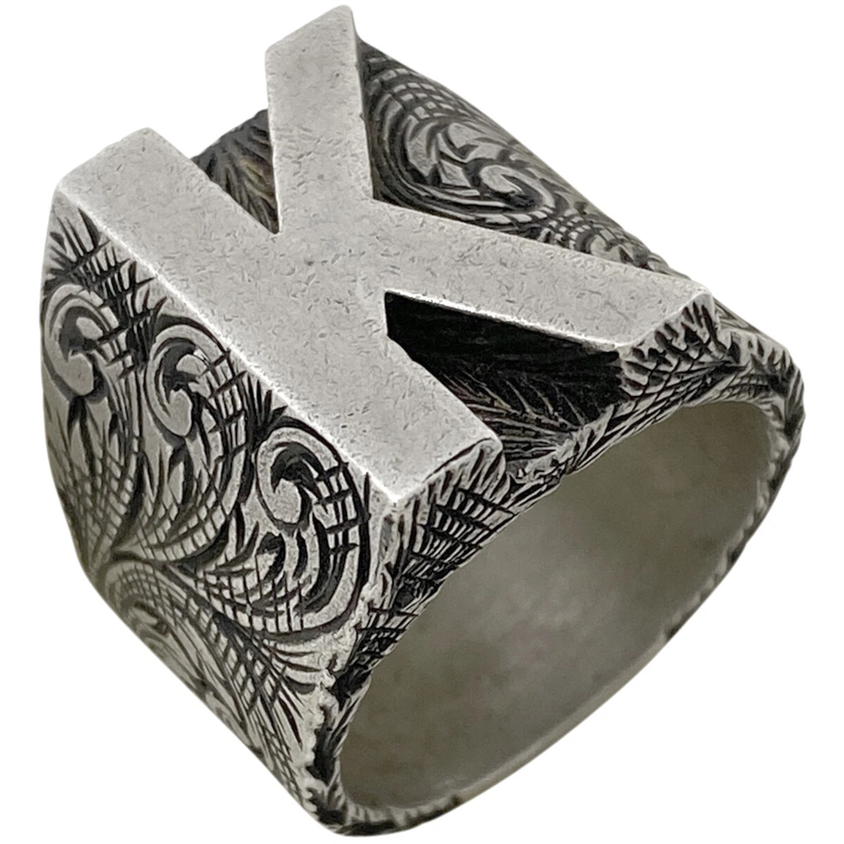 GUCCI Alphabet Ring K Ring Silver925 Silver Men eBay