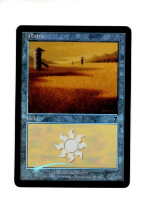 Plains 7th Edition FOIL NM-/LP light clouding MTG Magic e