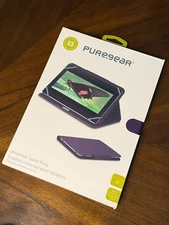 Puregear Universal Tablet Folio 10” Purple Protects Props Synthetic