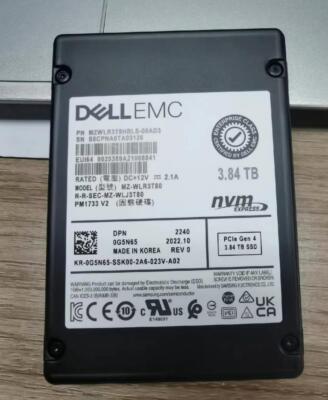 Samsung DELL PM1733 3.84TB SSD U.2 NVME PCIE MZ-WLR3T80 MZWLR3T8HBLS-00AD3