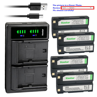 Kastar Battery LTD2 Charger for Trimble TELXON Data Collector GPS MOLI1821E1821E