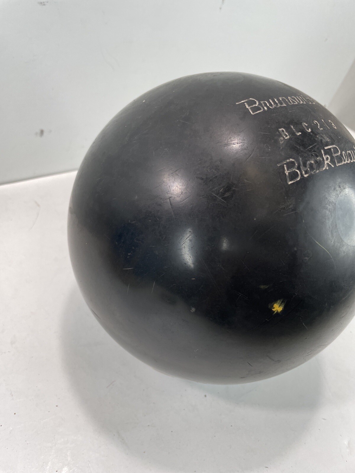 VTG PLUGGED BRUNSWICK BLACK BEAUTY 16lb Bowling Ball eBay