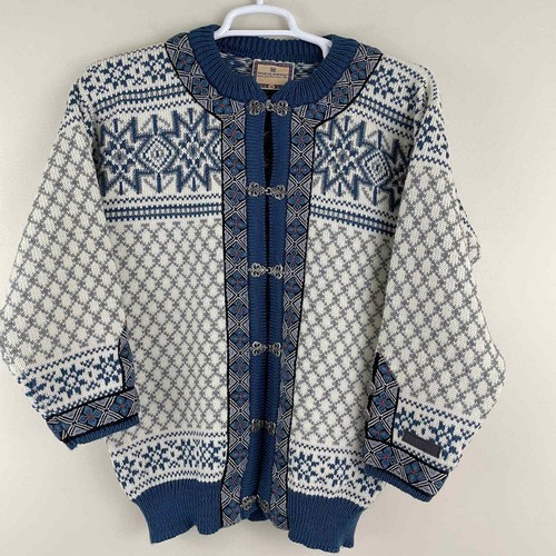 Wool Nordic Pattern Cardigan Women's Sz 