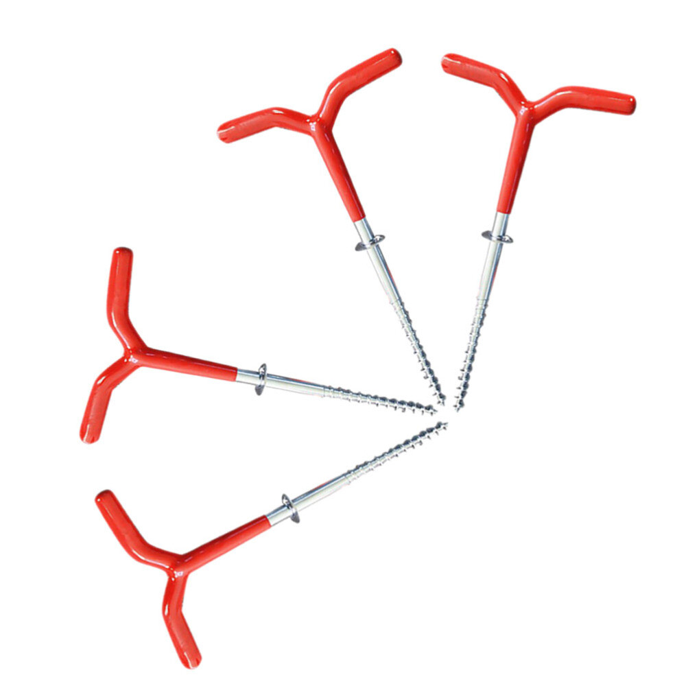 4 Pcs Garden Pegs Stakes Metal Fishing Tent Ice Drill The Snow eBay
