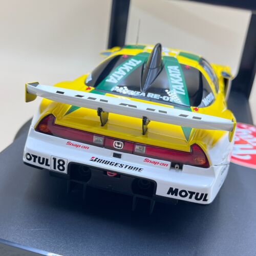 AUTOart 1/18 2003 JGTC TAKATA DOME NSX #18 GT500 Honda Acura yellow 80399 - Picture 7 of 20