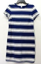 Old Navy Womens Striped Scoop Neck Short Sleeve Stretch Casual Sheath Dress M