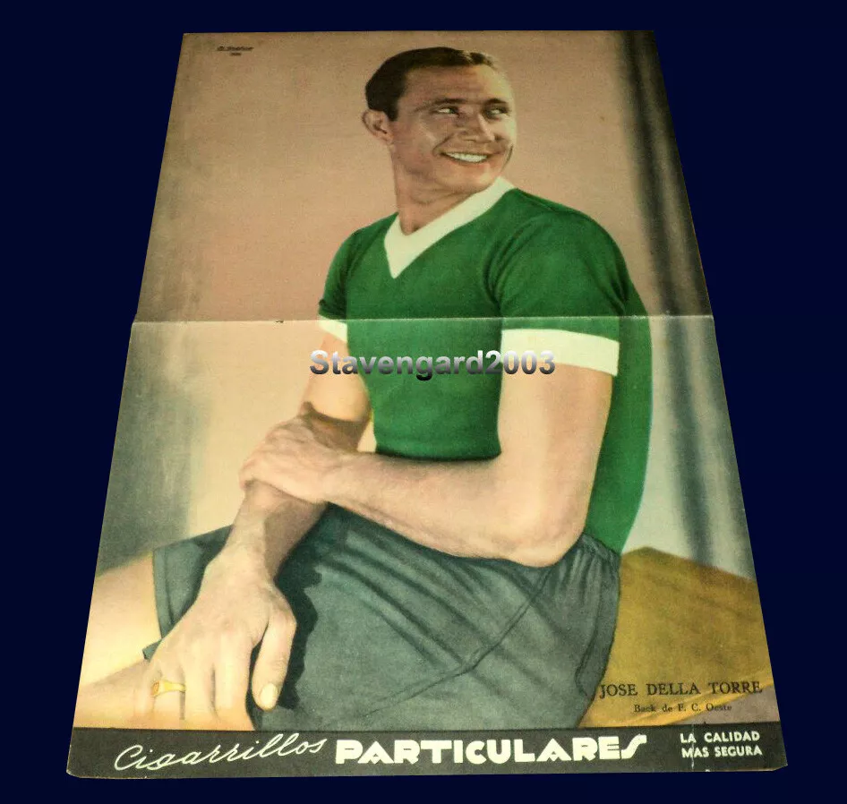 JOSE DELLA TORRE Ferro Carril Oeste Club RARE ORIGINAL POSTER 1936