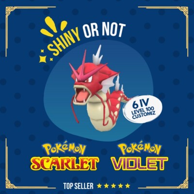 Gyarados Shiny or Non   6 IV Competitive Customizable Pokémon Scarlet Violet
