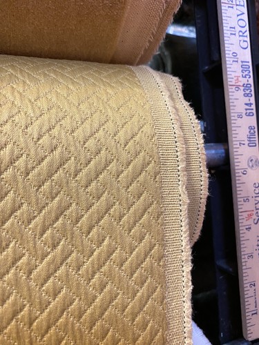 Mustard Mattelasse Fabric Upholstery - Picture 2 of 2