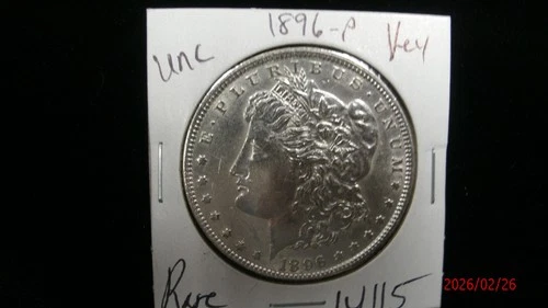 1896-P UNC MORGAN SILVER DOLLAR #4115