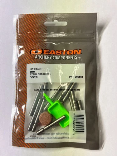 Easton Hit Insert 5mm 50/75 Stainless Steel 12pk