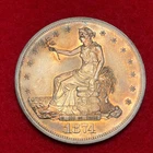 1874 Trade Dollar - Proof - PR Uncirculated Rare Gem