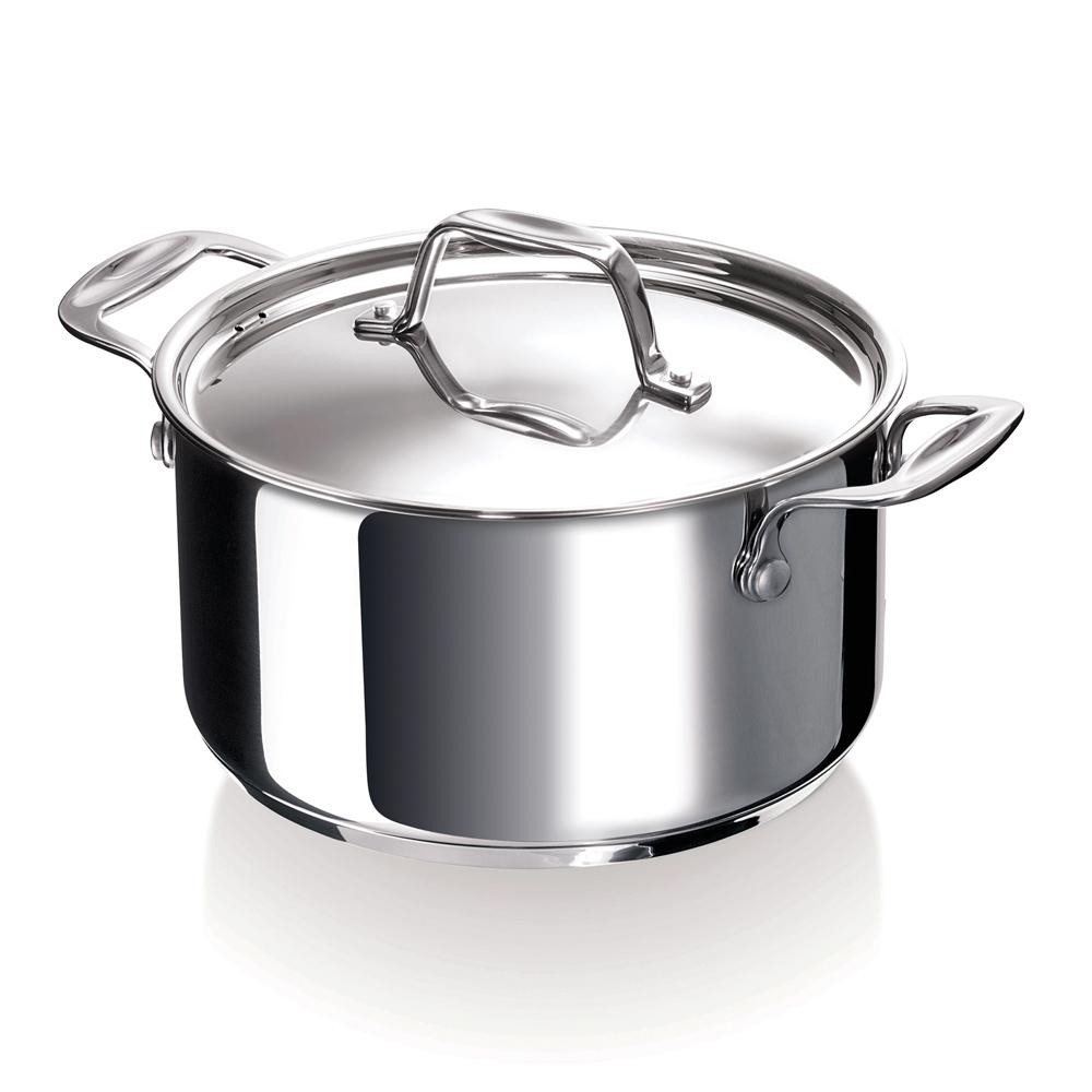 Faitout 16 cm en inox de haute précision culinaire et finitions miroir