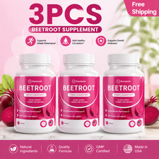 3PCS Rosabella Organic Beet Root 60 Capsules ...
