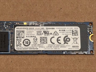 Toshiba M.2 SATA SSD Solid State Drive 256gb KSG60ZMV256G for sale