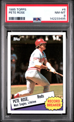 1985 Topps Pete Rose #6 card