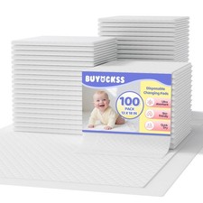 Disposable Changing Pad Liners 100 Count - 13x18 Inches Ultra Soft Super Abso...