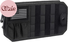 American Flag Car Sun Visor Organizer, Multi-Pockets Vehicle Visor Storage Bag w