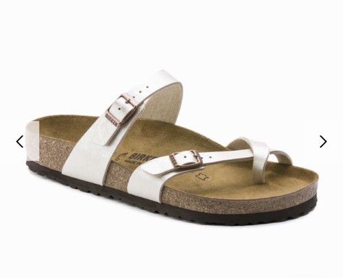 Birkenstock Women's Mayari Birko-Flor Graceful White Pearl