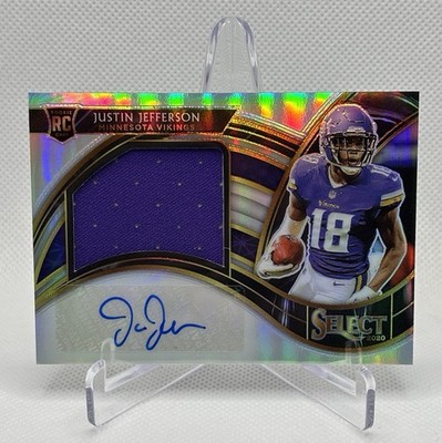 Justin Jefferson Rookie RC 2020 Select RPA Signed Auto Autographed