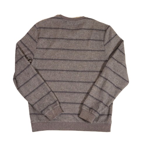 Maglione girocollo a righe Marine Layer rifilato uomo piccolo grigio vacanze 2022 - Foto 2 di 6