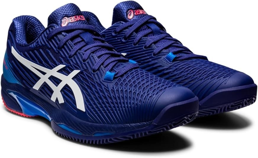 ASICS Men's Solution Speed FF Clay Tennis Shoes, Dive Blue/White