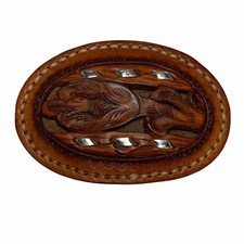 VTG Tooled Leather Buckle