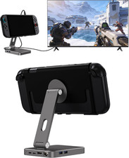 6-In-1 Switch 2 Dock, Magnetic Docking Station with Stand Function